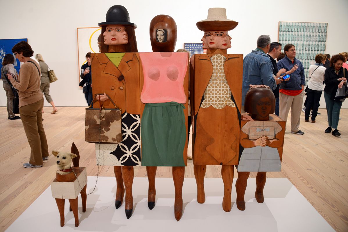 48 Women And Dog - Marisol 1963-64 Whitney Museum Of American Art New York City